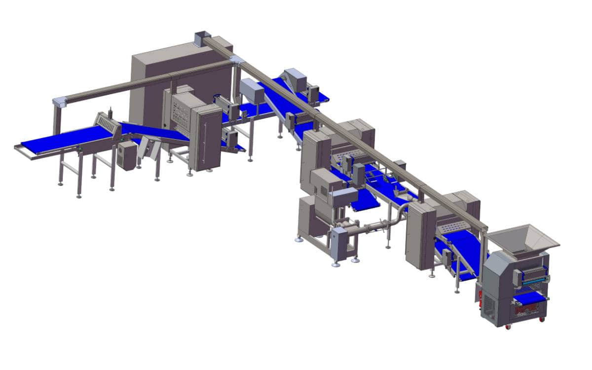 Flexible Pastry Dough Laminating Line